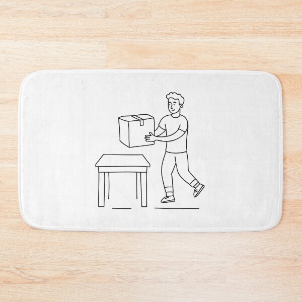 Item preview, Someone picking up a box placed next to a table designed and sold by rasagamastore.