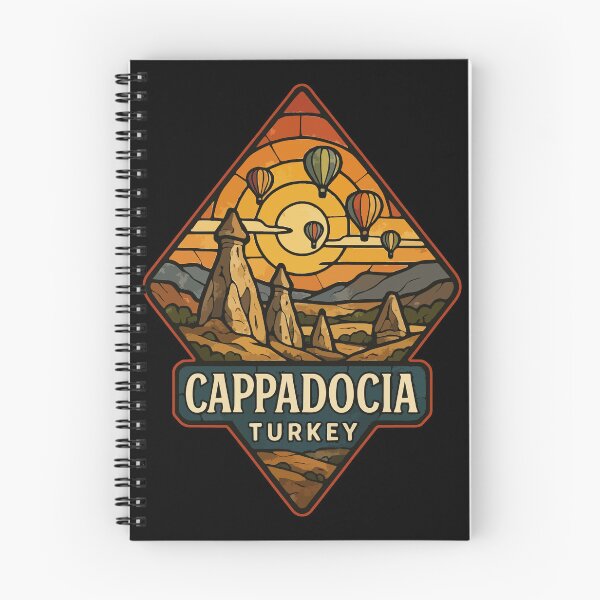 Item preview, Cappadocia Turkey Retro Stained Glass Travel designed and sold by TomFrontierArt.