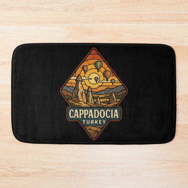 Item preview, Cappadocia Turkey Retro Stained Glass Travel designed and sold by TomFrontierArt.