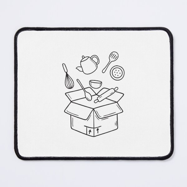 Item preview, A box opened with kitchen utensils scattered around designed and sold by rasagamastore.