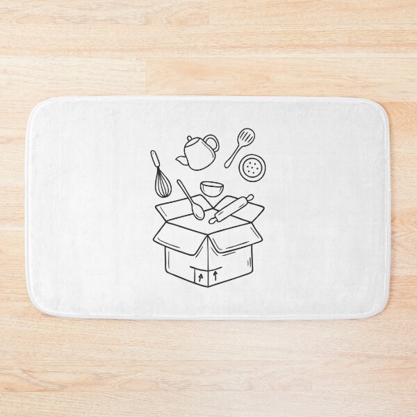 Item preview, A box opened with kitchen utensils scattered around designed and sold by rasagamastore.