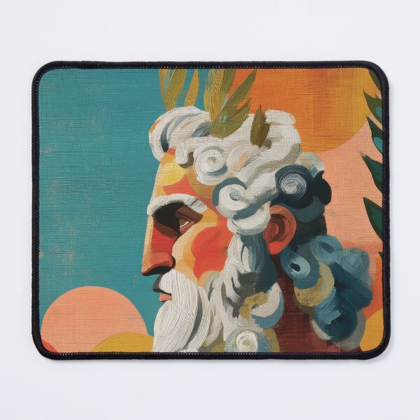 Item preview, Statue of Zeus Ancient Wonder Wall Art designed and sold by MarkedArtPrints.