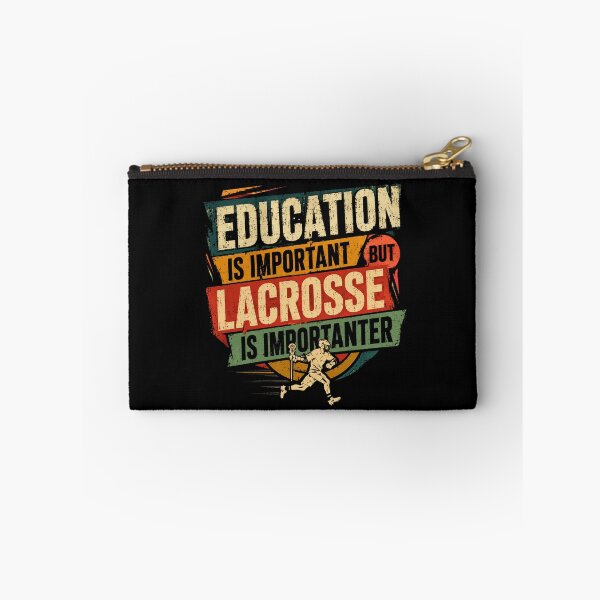 Item preview, Education Is Important But Lacrosse Is Importanter Funny Lacrosse Player Fan Gift designed and sold by RetroMini2026.