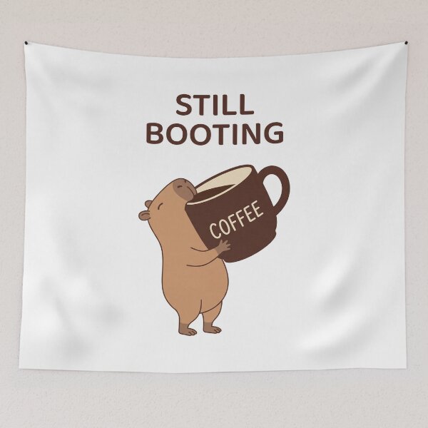 Item preview, Capybara Coffee Lover For Funny Morning designed and sold by Sir Capy B.