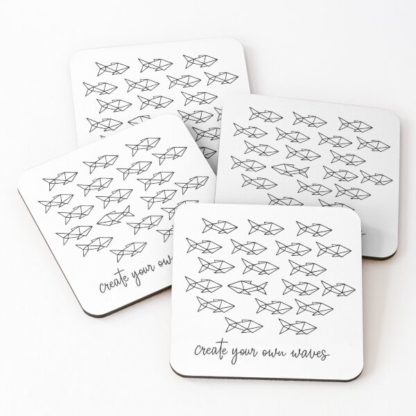 Item preview, Create Your Own Waves Geometric Origami Fish Design designed and sold by myforestfog.
