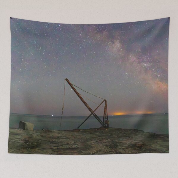 Item preview, Red Crane on a starry night designed and sold by Aham Photos.