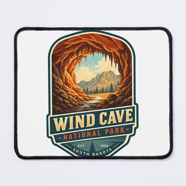 Item preview, Wind Cave National Park Est. 1903 South Dakota National Park Explorer Travel designed and sold by Simsimah26Parks.