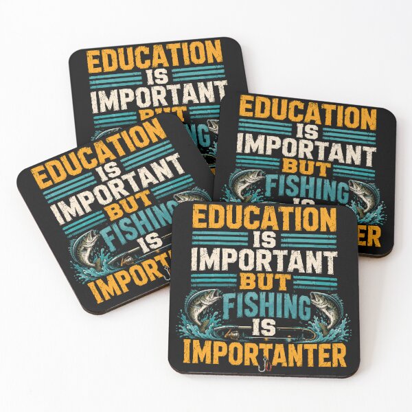 Item preview, Education Is Important But Fishing Is Importanter Funny Angler Fisherman designed and sold by RetroMini2026.