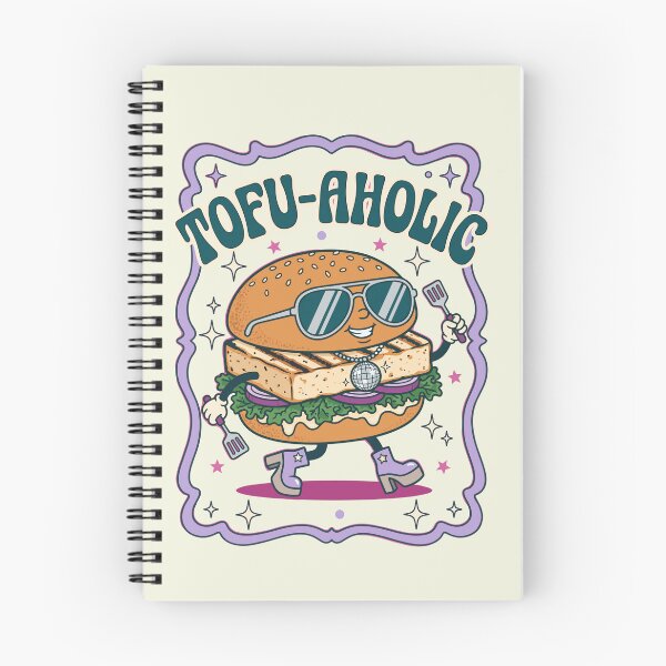 Item preview, Tofu-Aholic Funny Vegan Tofu Lover Retro Disco designed and sold by GreenSlate.