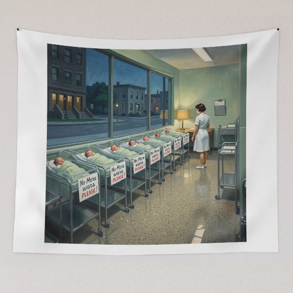Item preview, No More Wars Please Protest designed and sold by Home Decor Art.