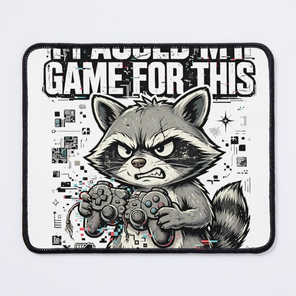 Item preview, I Paused My Game For This Angry Raccoon Gamer Controller Retro T-Shirt designed and sold by Arextr.