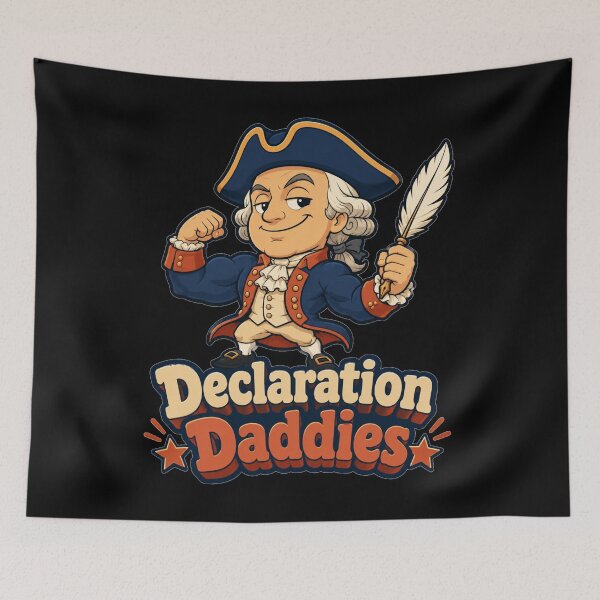 Item preview, Declaration Daddies Exhausted Founding Father Fathers Day Gift for Dad designed and sold by Nightarel.
