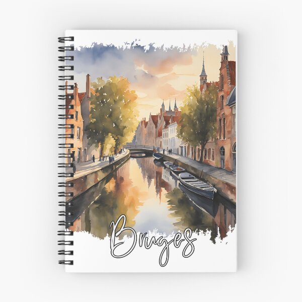 Item preview, Watercolor of Bruges, Bruges Belgium designed and sold by Dressyourflag.