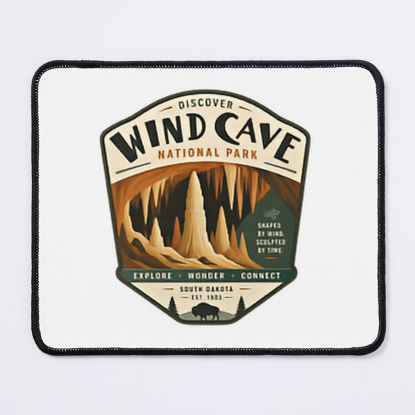 Item preview, Discover Wind Cave National Park South Dakota Explorer Travel Nature designed and sold by Simsimah26Parks.