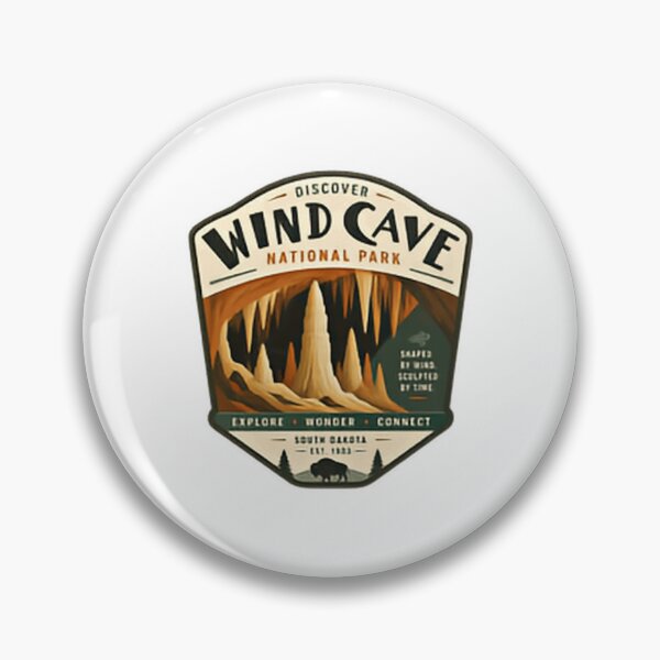 Item preview, Discover Wind Cave National Park South Dakota Explorer Travel Nature designed and sold by Simsimah26Parks.