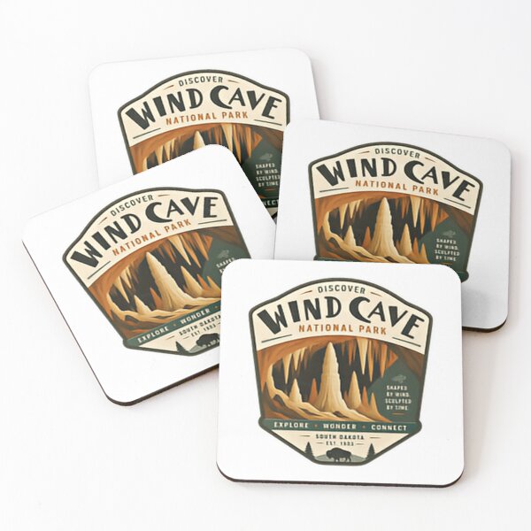 Item preview, Discover Wind Cave National Park South Dakota Explorer Travel Nature designed and sold by Simsimah26Parks.