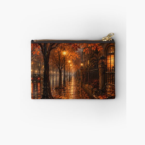 Item preview, Autumn Rainy Street at Twilight designed and sold by Patrycja8888.