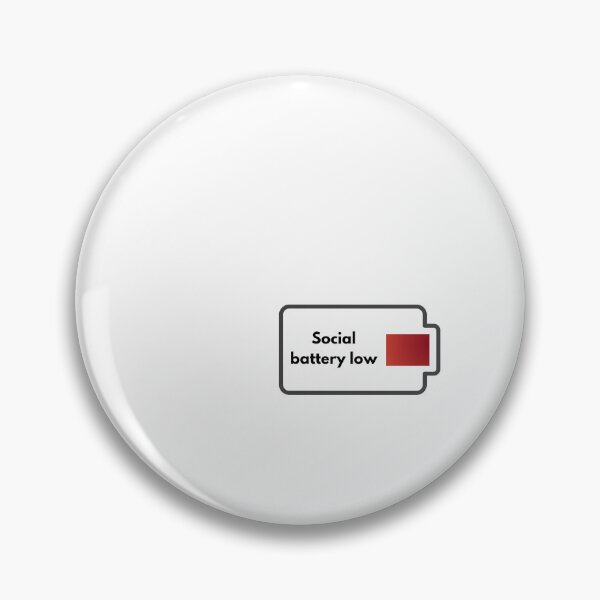 Item preview, Minimalist Social Battery Low Introvert Quote designed and sold by VibeTees38.