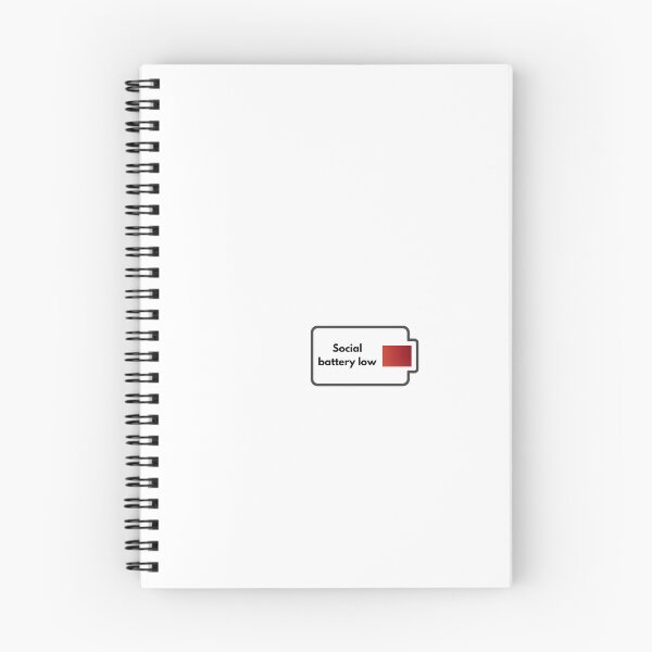 Item preview, Minimalist Social Battery Low Introvert Quote designed and sold by VibeTees38.