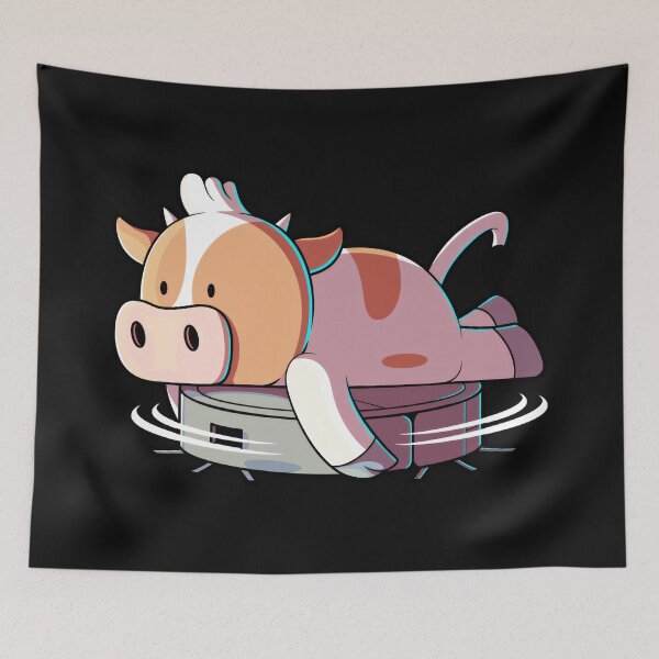 Item preview, Funny Cow Riding Robot Vacuum Animal Lover designed and sold by MOnnroyu.