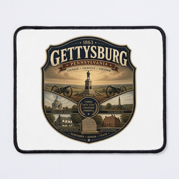Item preview, Gettysburg Pennsylvania 1863 American Civil War Courage Sacrifice Freedom History designed and sold by Simsimah26Parks.