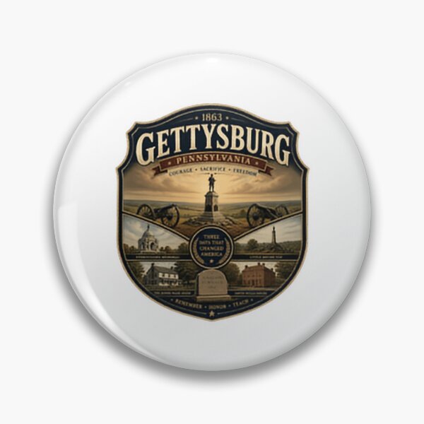 Item preview, Gettysburg Pennsylvania 1863 American Civil War Courage Sacrifice Freedom History designed and sold by Simsimah26Parks.
