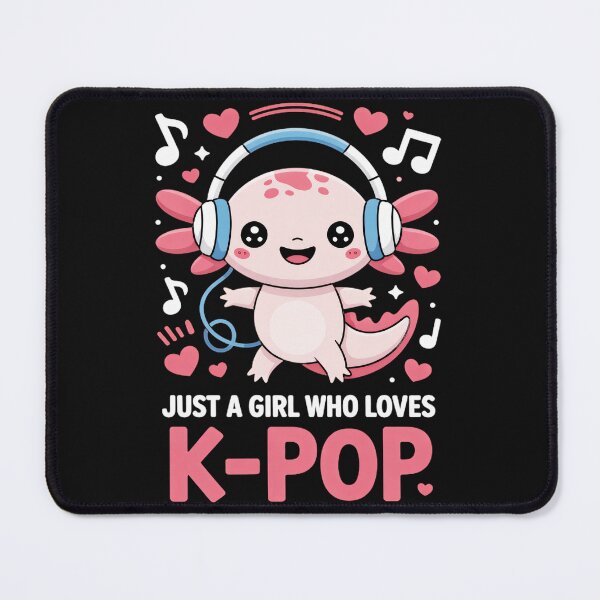 Item preview, Just A Girl Who Loves K-Pop Axolotl Music Fan designed and sold by MOnnroyu.