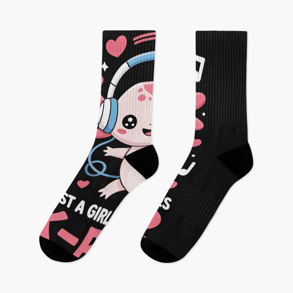 Item preview, Just A Girl Who Loves K-Pop Axolotl Music Fan designed and sold by MOnnroyu.