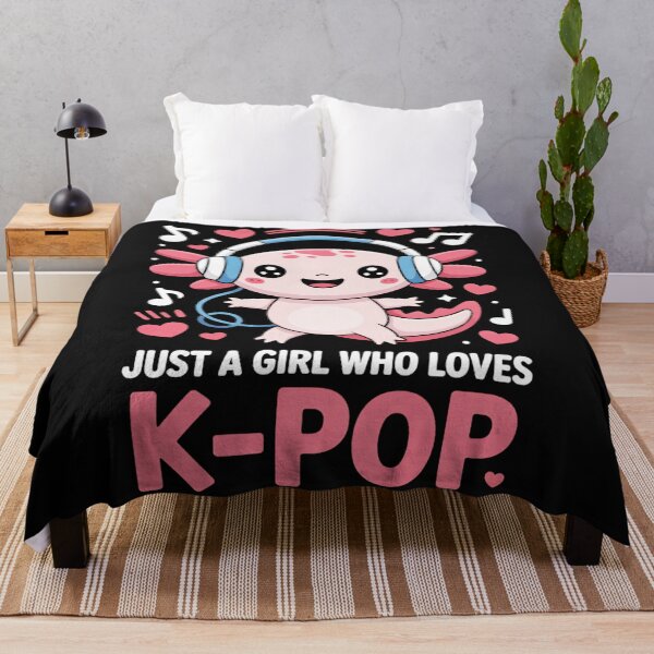Item preview, Just A Girl Who Loves K-Pop Axolotl Music Fan designed and sold by MOnnroyu.