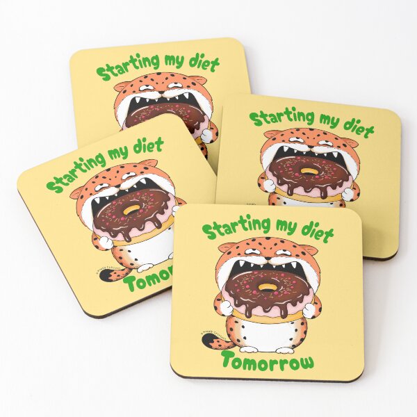 Item preview, Funny Diet Leopard with Donut designed and sold by Moody Critters.