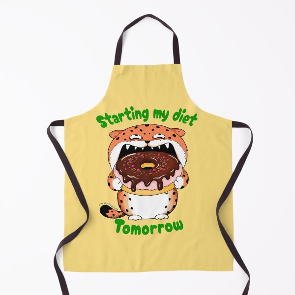 Item preview, Funny Diet Leopard with Donut designed and sold by Moody Critters.