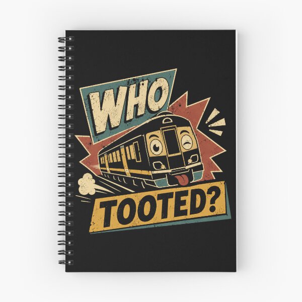 Item preview, Who Tooted? Train Lover Humor Railroad Engineer Joke designed and sold by RetroMini2026.
