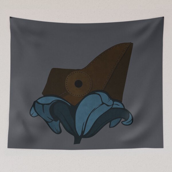 Item preview, Plague doctor flower - Blue designed and sold by BRU Design.