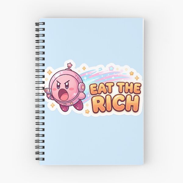 Item preview, Eat The Rich Cute Kawaii Astronaut Sticker | Funny Space Meme | Adorable Cartoon Gamer Graphic designed and sold by Bhaskar Digital Art.