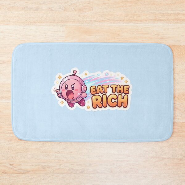 Item preview, Eat The Rich Cute Kawaii Astronaut Sticker | Funny Space Meme | Adorable Cartoon Gamer Graphic designed and sold by Bhaskar Digital Art.