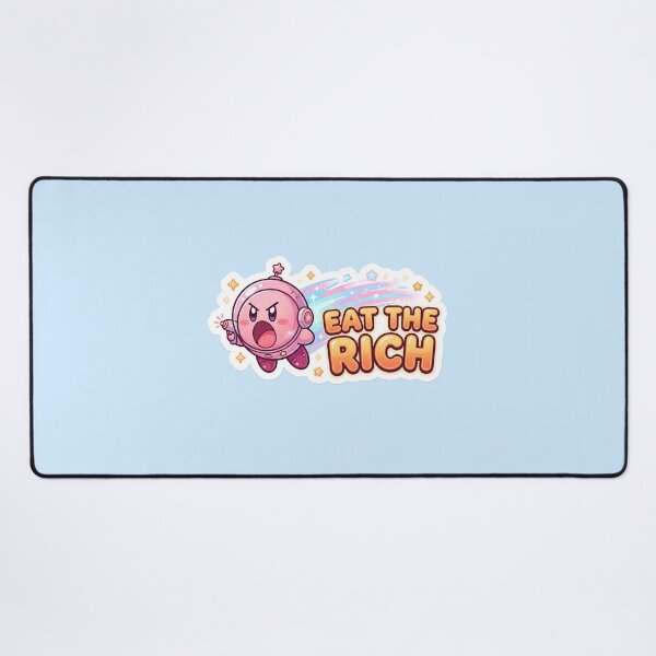 Item preview, Eat The Rich Cute Kawaii Astronaut Sticker | Funny Space Meme | Adorable Cartoon Gamer Graphic designed and sold by Bhaskar Digital Art.