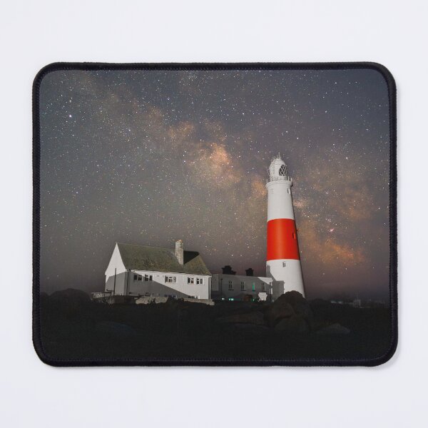 Item preview, Portland Bill Lighthouse on a starry night designed and sold by Aham Photos.