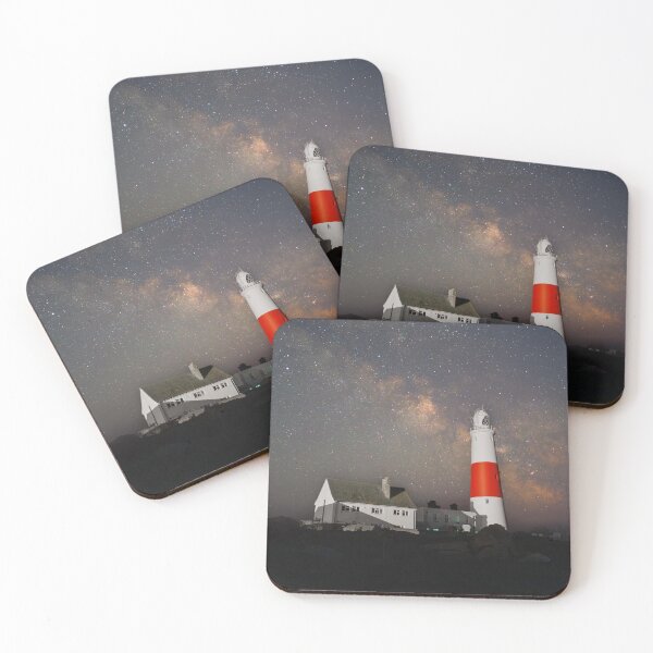 Item preview, Portland Bill Lighthouse on a starry night designed and sold by Aham Photos.