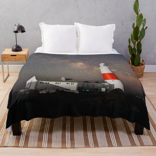 Item preview, Portland Bill Lighthouse on a starry night designed and sold by Aham Photos.