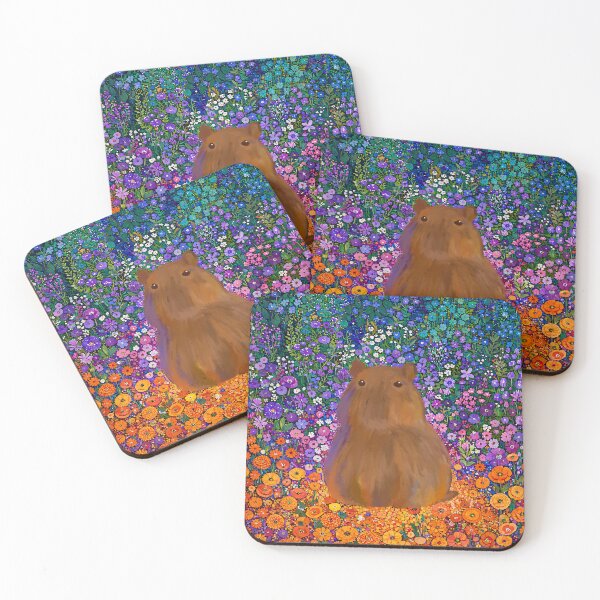 Item preview, Cute Capybara Flower Garden Illustration designed and sold by bosamji.