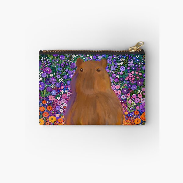 Item preview, Cute Capybara Flower Garden Illustration designed and sold by bosamji.