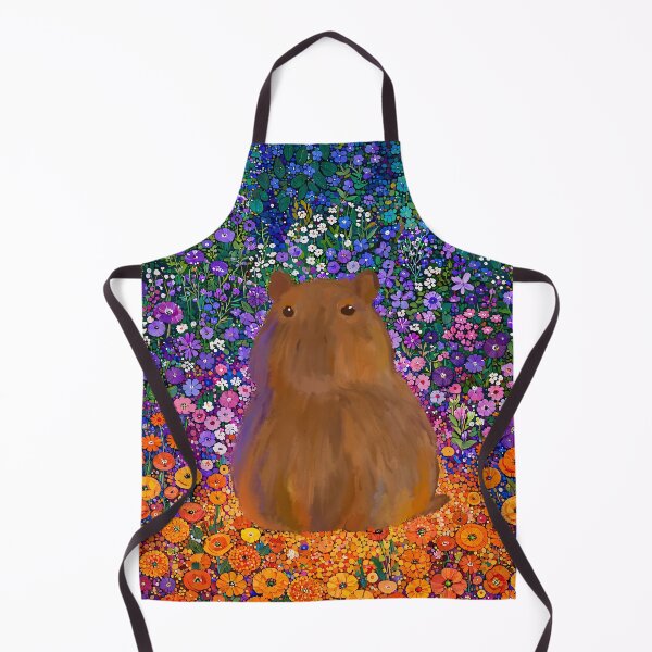 Item preview, Cute Capybara Flower Garden Illustration designed and sold by bosamji.