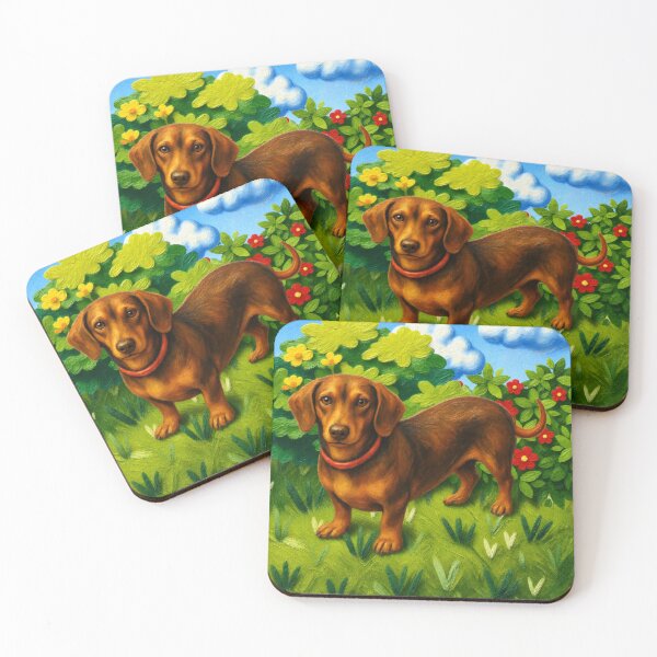 Item preview, Día de verano, perro salchicha designed and sold by E.C.Creations.
