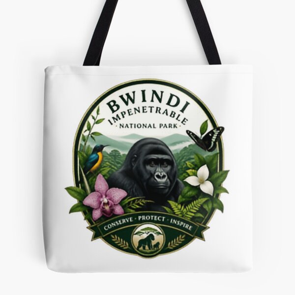 Item preview, Bwindi Impenetrable National Park Conserve Protect Inspire Uganda Gorilla Trekking Wildlife Conservation designed and sold by Simsimah26Parks.