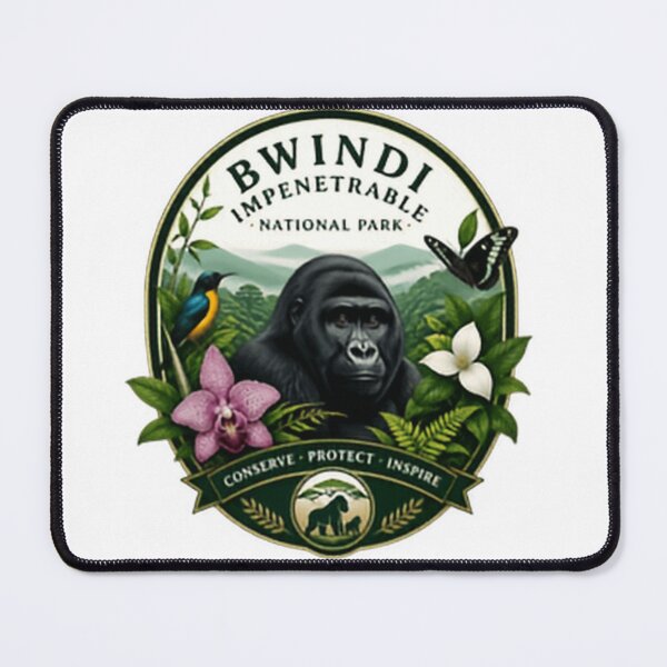 Item preview, Bwindi Impenetrable National Park Conserve Protect Inspire Uganda Gorilla Trekking Wildlife Conservation designed and sold by Simsimah26Parks.