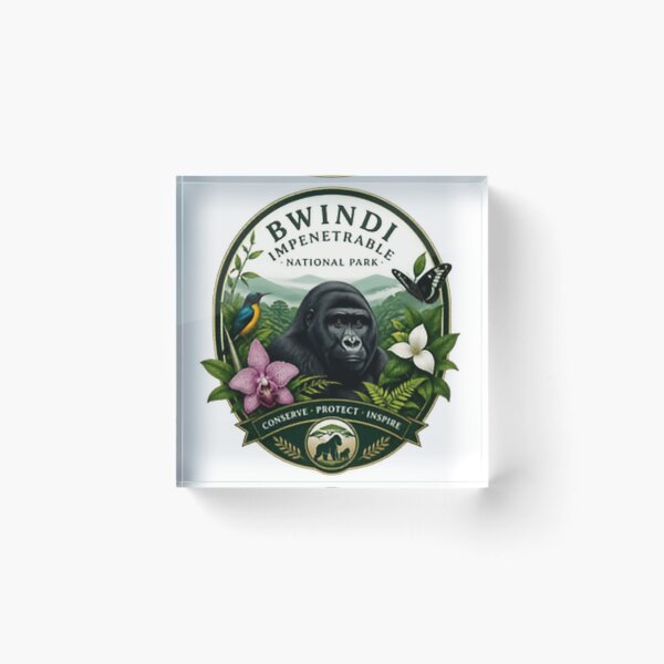 Item preview, Bwindi Impenetrable National Park Conserve Protect Inspire Uganda Gorilla Trekking Wildlife Conservation designed and sold by Simsimah26Parks.