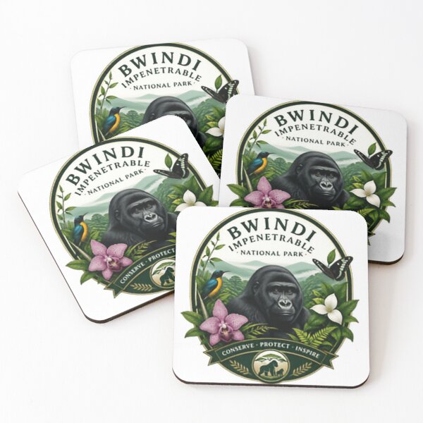 Item preview, Bwindi Impenetrable National Park Conserve Protect Inspire Uganda Gorilla Trekking Wildlife Conservation designed and sold by Simsimah26Parks.