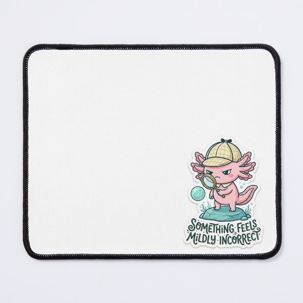 Item preview, The Suspicious Axolotl designed and sold by DreamsFrames.