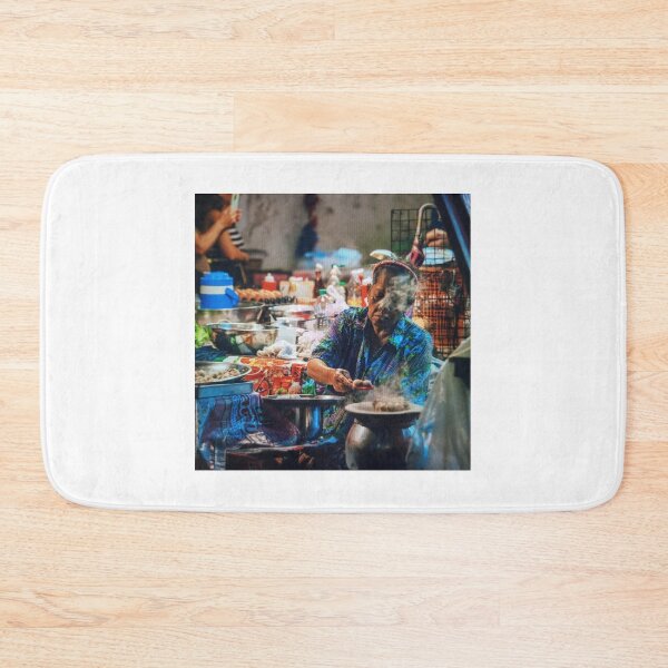 Item preview, Street Vendor Cooking Dumplings designed and sold by BenjiyaHilary.