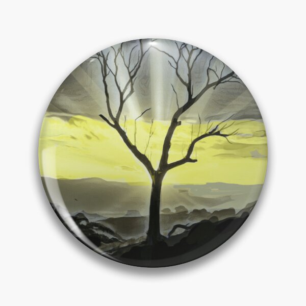 Item preview, Leafless tree silhouette against a dramatic, sunlit sky, designed and sold by Fayes4Art.